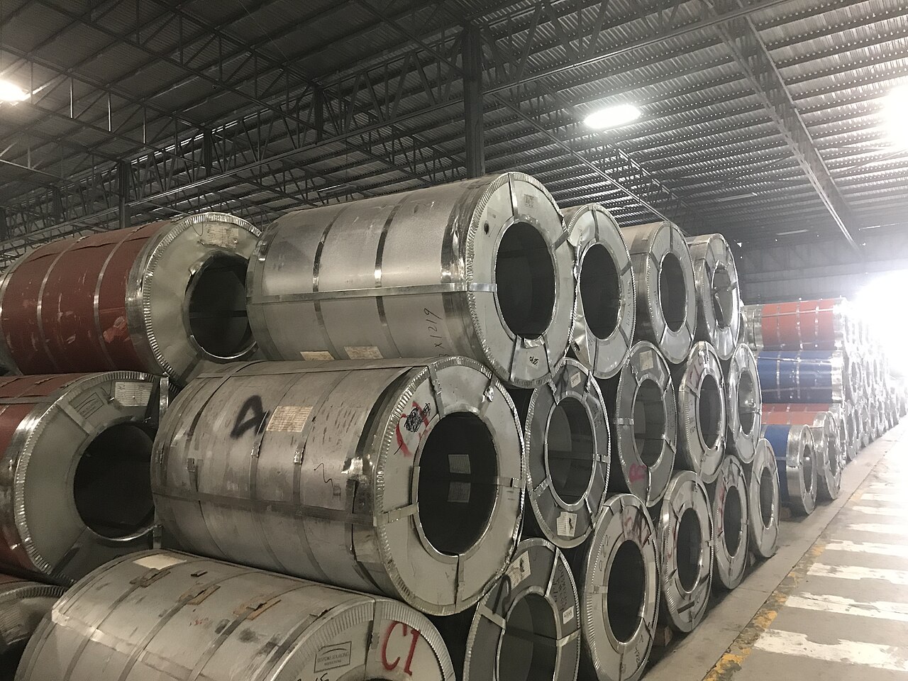 冷轧卷仓库实拍